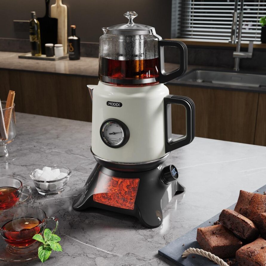 چای ساز برقی مودکس مدل TCS8010 طرح شومینه ای